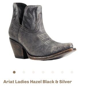 Ariat Women's Hazel Black and Gray Ankle Boots